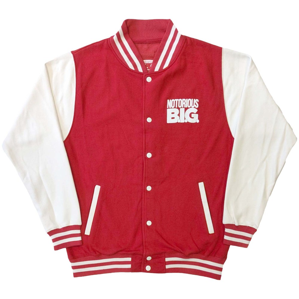 Biggie Smalls - Reachstrings Varsity Jacke - Rot/Weiß